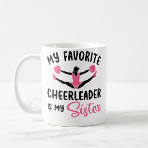 Caneca De Café Minha líder de torcida favorita é minha irmã Cheer