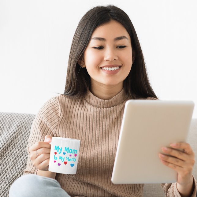 Caneca De Café Minha Mãe É Minha Herói (Criador carregado)