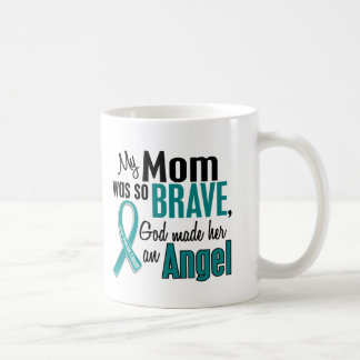 Caneca De Café Minha mamã é um câncer de ovário do anjo 1