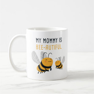 Caneca De Café Minha Mamãe é Bee-util Dia das Mães, Crianças de B