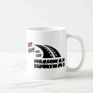 Caneca De Café Minha maneira ou a estrada, 2, com estrada