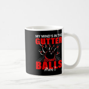 Caneca De Café Minha mente está na sarjeta, mas minha calça não e