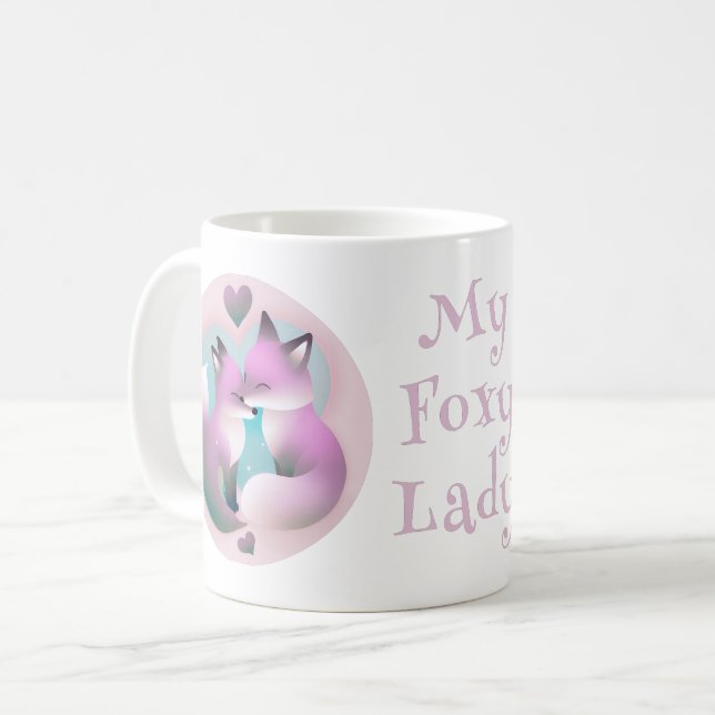 Caneca De Café Minha Namorados Foxy Lady Cute (Frente Esquerda)
