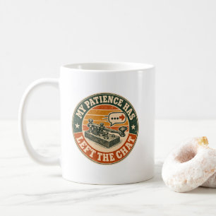Caneca De Café Minha Paciência Saiu do Chat – Telegraph Vintage