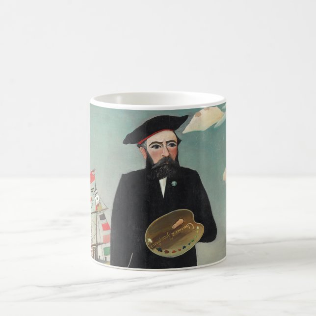 Caneca De Café Minha Paisagem de Retrato 1890, Henri Rousseau (Centro)