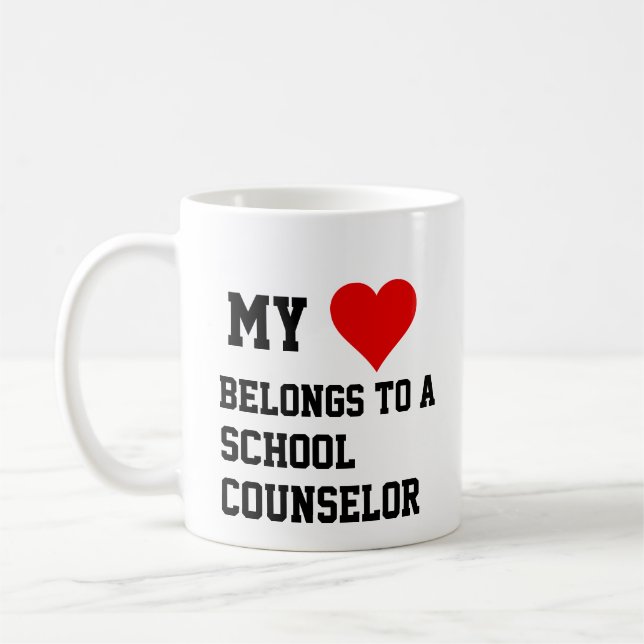 Caneca De Café Minha Pertença A Um Conselheiro Escolar Mug (Esquerda)