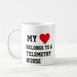 Caneca De Café Minha Pertença A Uma Enfermeira De Telemetria