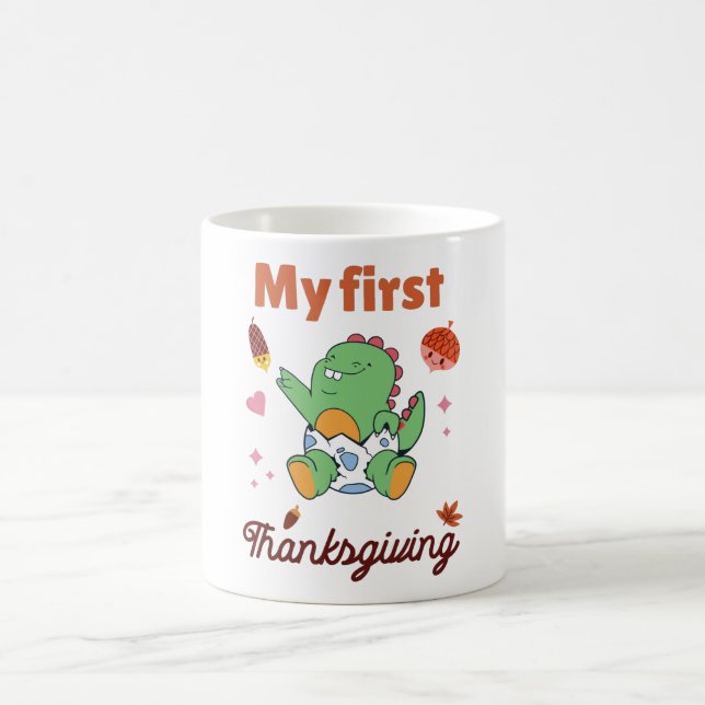 Caneca De Café Minha primeira Ação de Graças (Centro)