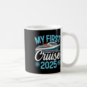 Caneca De Café Minha Primeira Férias De Cruzeiro Da Família Funny