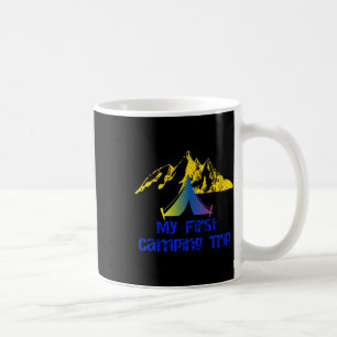 Caneca De Café Minha Primeira Viagem de Camping Aventura Acampame