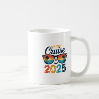Caneca De Café Minha Primeira Viagem de Cruzeiro 2025 Divertida P
