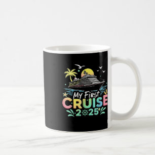 Caneca De Café Minha Primeira Viagem de Cruzeiro 2025 Viagem de N