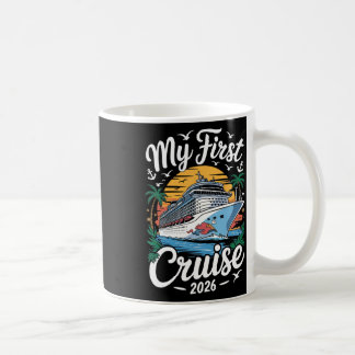 Caneca De Café Minha Primeira Viagem de Cruzeiro 2026 Navio de Vi