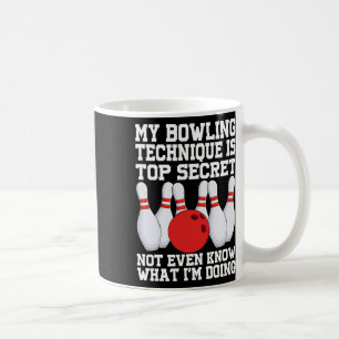 Caneca De Café Minha Técnica De Boliche É A Bolsa Secreta De Boli