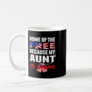 Caneca De Café Minha Tia É A Casa Corajosa Do Exército Livre 2 Or