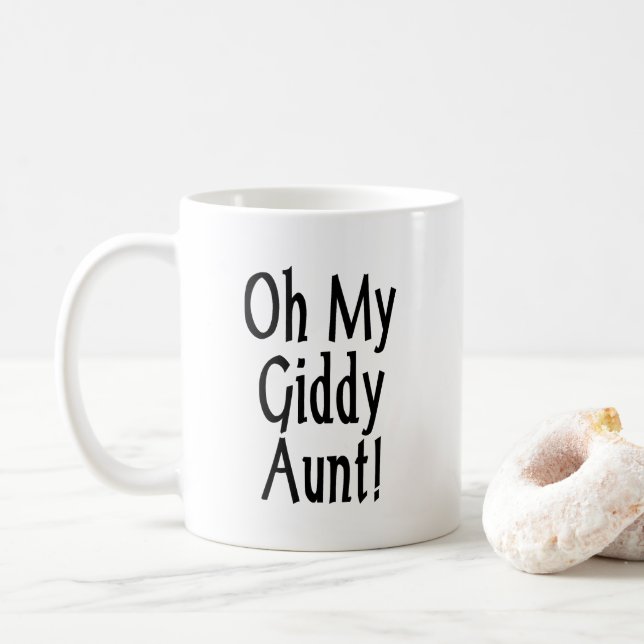 Caneca De Café Minha Tia Giddy! (Com Donut)