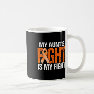 Caneca De Café Minha Tia luta é minha luta contra a leucemia cons
