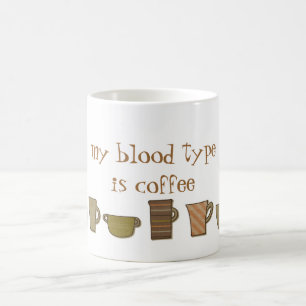 Caneca De Café Minha Tipo Sanguíneo é Café Caneca