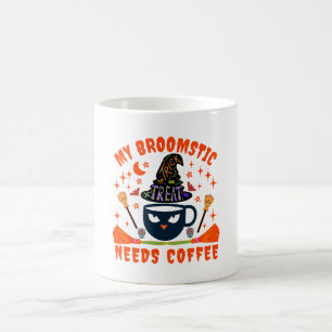 Caneca De Café Minha Vassoura Precisa de Café