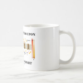 Caneca De Café Minha vida depende em cima do transporte ativo (o