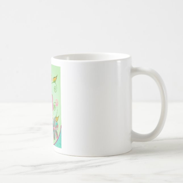 Caneca De Café Minha XOXO Pequena Princesa Floral Impressão (Direita)