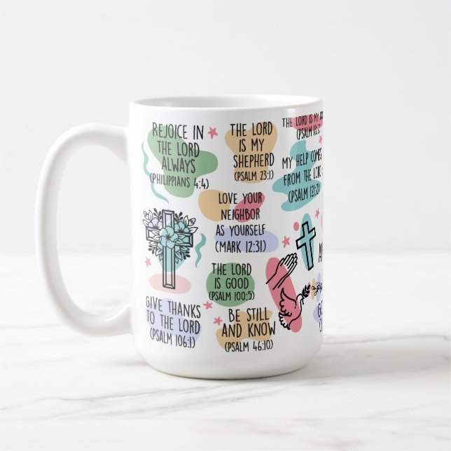 Caneca De Café Minhas Bíblias diárias bebem chá ou (Esquerda)