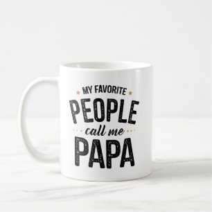 Caneca De Café Minhas Pessoas Favoritas Me Chamam de Papa Vintage