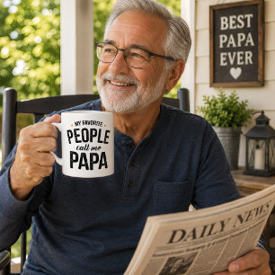 Caneca De Café Minhas Pessoas Favoritas Me Chamam de Papa Vintage