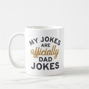 Caneca De Café Minhas Piadas São Oficialmente Piadas Pais