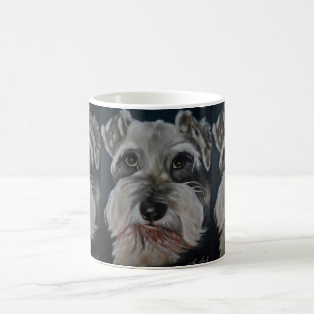 Caneca De Café Mini caneca do café do Schnauzer (Centro)