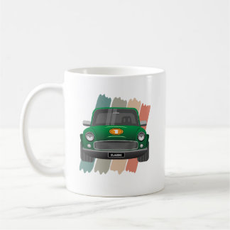 Caneca De Café Mini Carro Clássico Verde