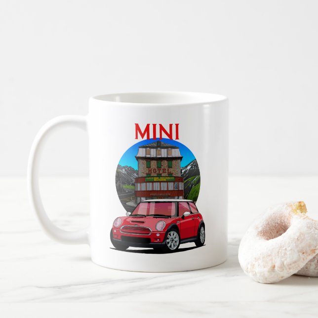 Caneca De Café Mini Cooper S 2005 (Com Donut)