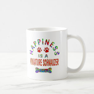 Caneca De Café Mini felicidade do Schnauzer