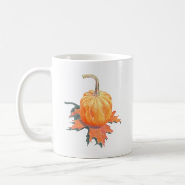 Caneca De Café Mini Pumpkin em Oak Leaf (Esquerda)