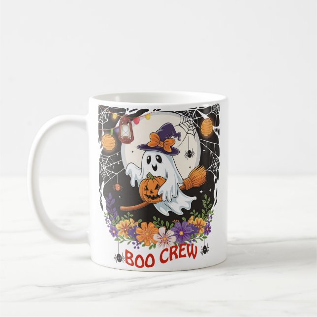 Caneca De Café Miniatura 1 de 6, Pullover Sweatshirt, Cute Ghost (Esquerda)
