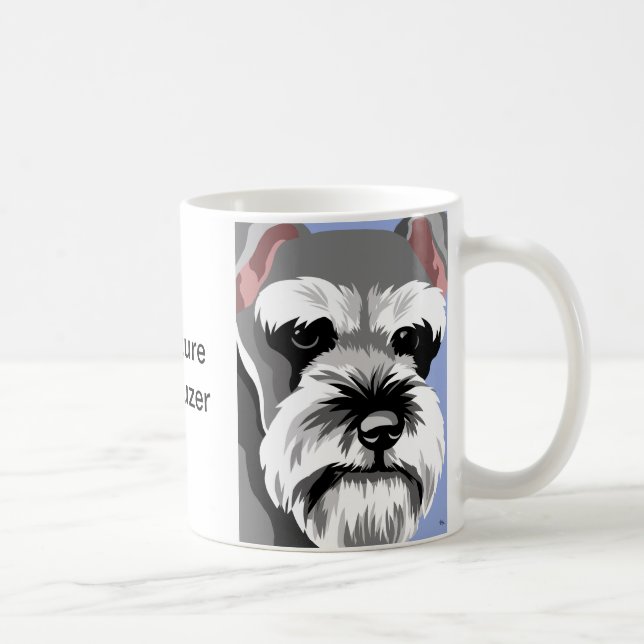Caneca De Café Miniatura - Cão Schnauzer (Direita)