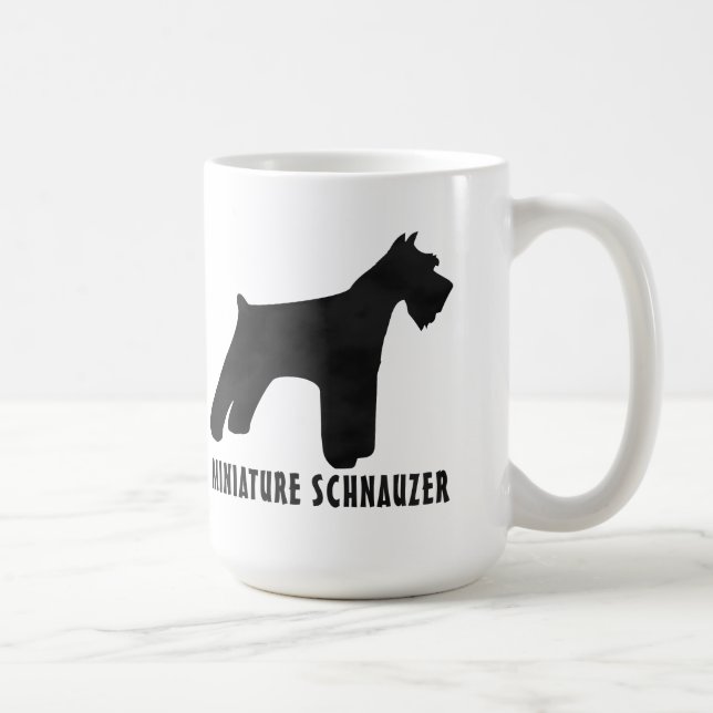 Caneca De Café Miniatura Schnauzer (Direita)