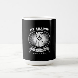 Caneca De Café Miniatura Schnauzer É Meu Cachorro É Minha Sombr