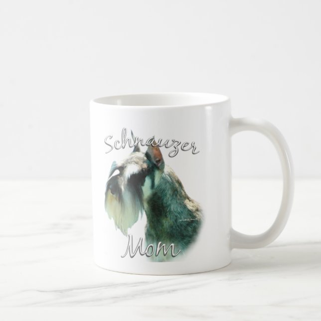 Caneca De Café Miniatura Schnauzer Mãe 2 (Direita)