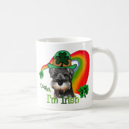 Caneca De Café Miniatura Schnauzer St Patricks