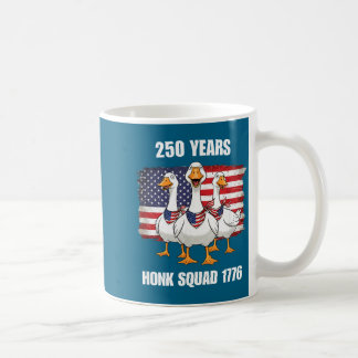 Caneca De Café Minimal 250 Years Honk Squad 1776