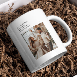 Caneca De Café Minimal All Is Calm All Is Bright Christmas Photo 