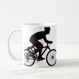Caneca De Café Minimal Bicycle Art