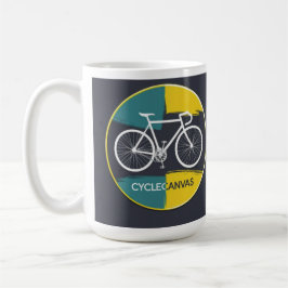 Caneca De Café Minimal Bicycle Illustration – 