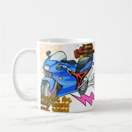 Caneca De Café Minimal Bike Art Graphic 