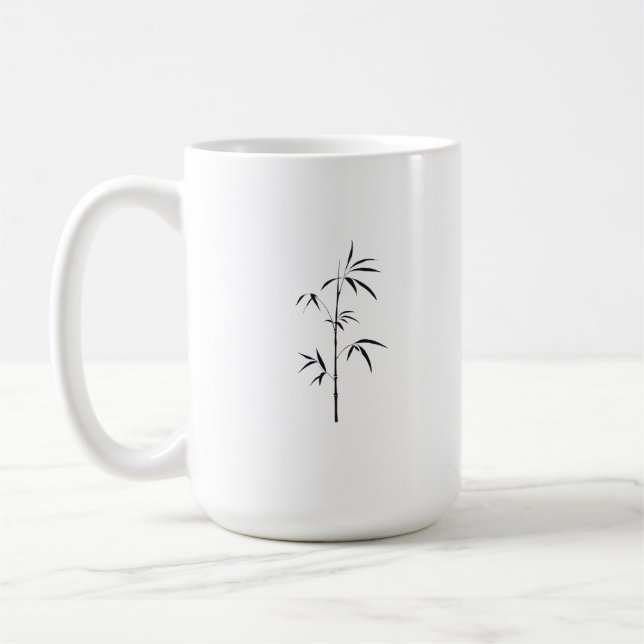 Caneca De Café Minimal Japanese Bamboo Mug (Esquerda)