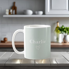 Caneca De Café Minimal Personalized Name Mug