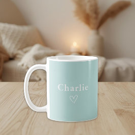 Caneca De Café Minimal Personalized Name Mug