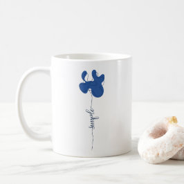 Caneca De Café Minimalism Simple Flower Mug