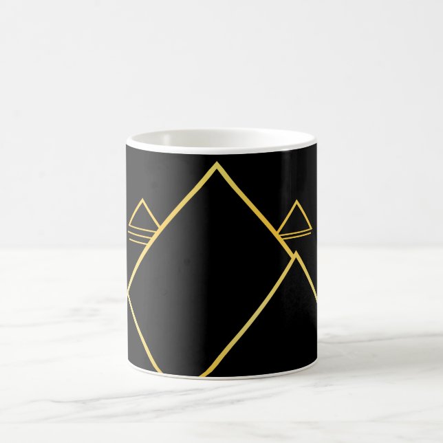 Caneca De Café Minimalismo do Pico de Montanha (Centro)